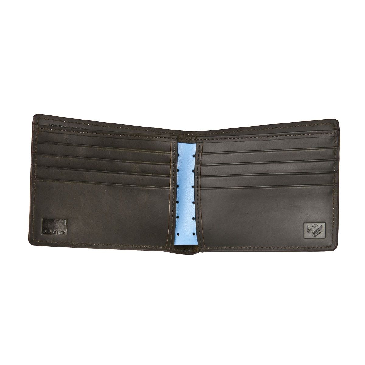 J.FOLD Loungemaster Leather Wallet  - Light Blue